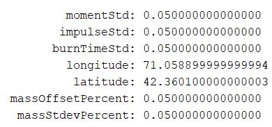 MC Flight Parameters